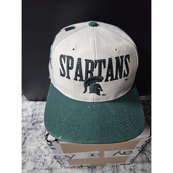 Vintage Michigan State University Spartans Sports Specialties Shadow Snapback - Picture 2 of 10
